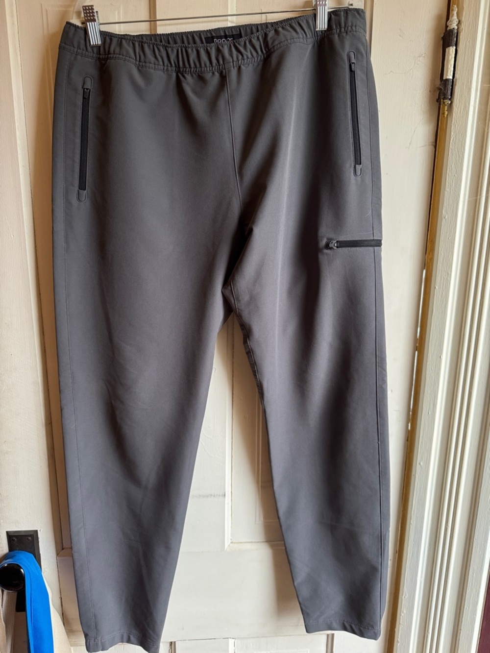 Men's Performance Joggers in Charcoal with Zip Pockets